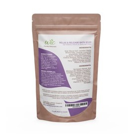 WIC Family Naturals WIC Family Naturals Relax & Release Bath Salts, 10 Treatments Per Bag - Relaxation & Restful Sleep Mineral Bath Soak w/Essential Oils (2 Pack)