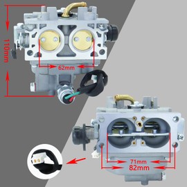 REMEDART 136-7842 Carburetor Fits for Toro TimeCutter 74657 74661 74723 74768 74447TE 74451TE Titan HD 1500 SW4200 MX5050 for Exmark Quest Riding Mower Replaces for 127-9289 136-7840 with air Filter