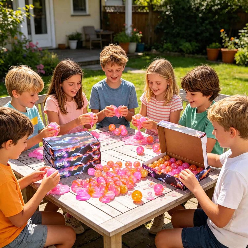 Slime Party Favors, 24 Pack Slime Balls-Stocking Stuffers for Kids-Stretchy
