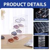 Hyuetrsa 2 Pcs Acrylic Sunglasses Organizer Clear Eyeglasses Case, Eyewear