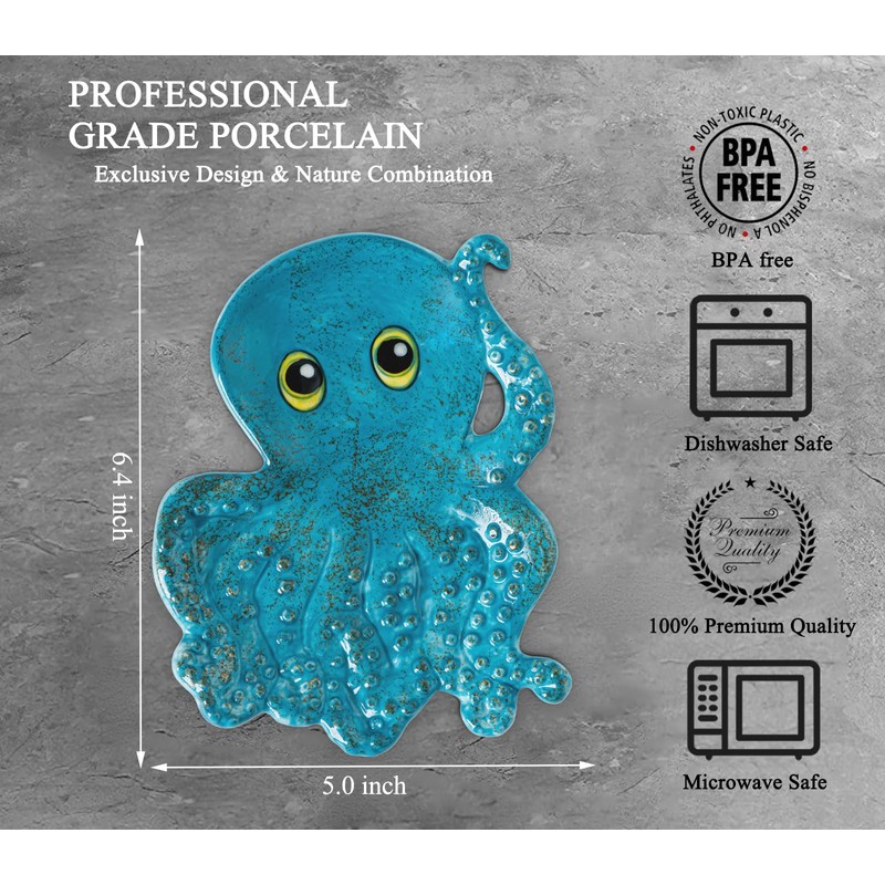 Octopus Spoon Rest For Stove Top Ceramic Spoon Rest For