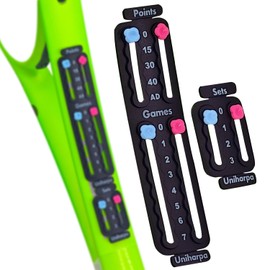 Uniharpa Tennis Scoreboard Black Pickup Scoreboard Tennis Accessories Portable Tennis Racket and Paddle Scoreboard for Tennis Training Tennis tournaments Tennis Beginners