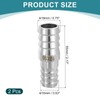 sourcing map 2Pcs 3/4" to 5/8" Hose Barb Reducer Pipe