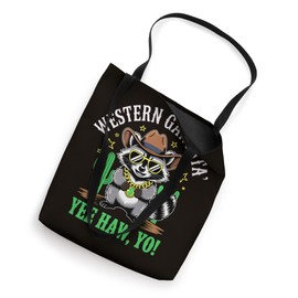 Raccoon Funny Graphic Design Western Tote Bag