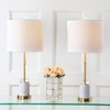 JONATHAN Y JYL5003A-SET2 Harper 27" Marble/Crystal LED Table Lamp Modern,Contemporary,Glam