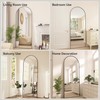 Hasipu 53" x 12" Arched Full Length Mirror Wall Mounted