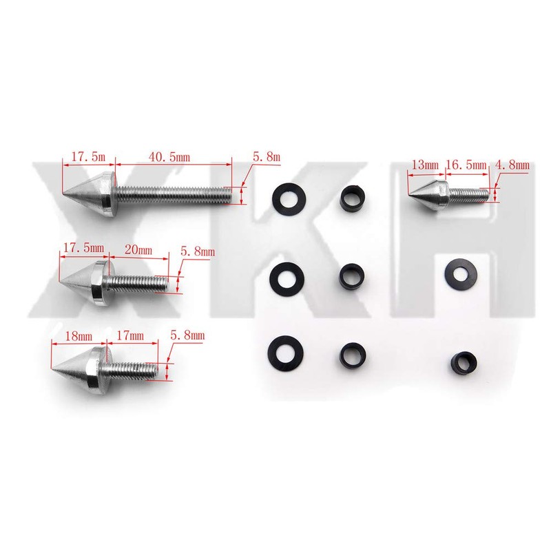 XKH- Aluminum Fairing Bolt Kit Body Compatible with 1999-2007 Suzuki