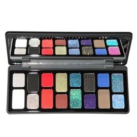 LIANGNISHI 16 Colors Full Glitter Eyeshadow Palette, Pearlized Diamonds, Multi Color Glass Smoke, Multi-Purpose European and American Style-03#