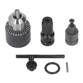 3 Jaw Drill Chuck 1/16‑1/2in with Tightening Key for Impact Pneumatic Screwdriver Mill Lathe