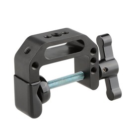 CAMVATE Universal Camera C Clamp C Clip Metal Max Opening 42mm with 1/4" & 3/8" Screw Hole, Photography Accessories, Compatible with Cameras and Monitors (Black)