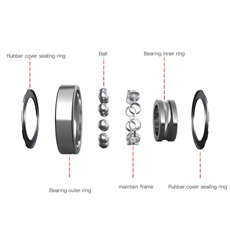 LeBycle Mountain Road Bike Steel Bearing Thread Type Bottom Bracket