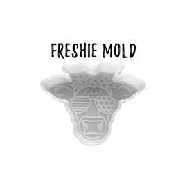 America Cow Freshie Silicone Mold | Size 4.75" Wide x 4.75" Long x 1" Deep | 4th of July America Cow Independence Day Design for Freshie Makers