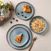 AmorArc Ceramic Dinnerware Sets,Handmade Reactive Glaze Plates and Bowls Sets,Highly