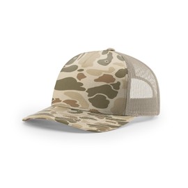 Richardson 5 Panel 112PFP Printed Trucker Hat - Duck Harvest Duck Camo/Light Tan