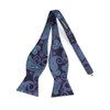 SetSense Men's Floral Jacquard Woven Self Bow Tie Set