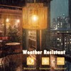 Solar Pendant Light Outdoor Hanging Lantern Solar Outdoor Chandelier with