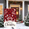 Merry Christmas Garden Flag, 12x18 Inch Christmas Nativity Scene Double