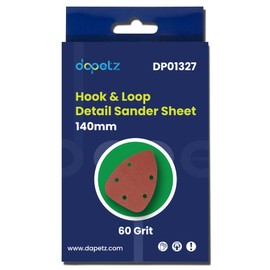 Dapetz ® Mouse Detail Sander Pads - 40 Pieces Sanding Sheets Hook and Loop Assorted 60 Grits Sander Paper - 5-Holes Triangle Sandpaper for Black and Decker Detail Palm Sander