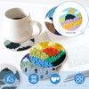 Scettar 8 Pcs Punch Needle Embroidery Kit,DIY Punch Needle Coasters