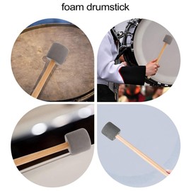8Pcs Bass Drum Mallets Sticks Mallets Foam Drum Mallets for Marching Band Percussion