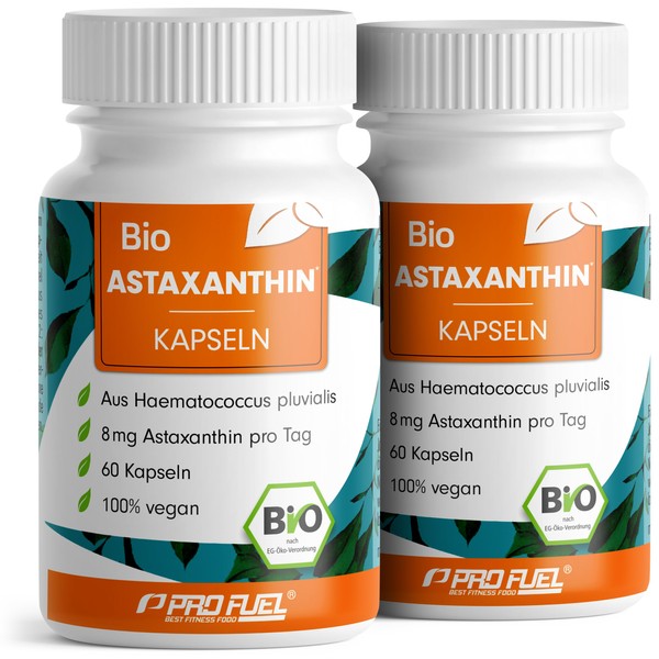 Organic Astaxanthin Capsules 120x - Optimal High Dose with 8