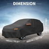 X AUTOHAUX Car Cover Outdoor Waterproof Sun Rain Snow Hail