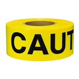 Swanson Tool Co., Inc Swanson Tool Co BT30CAU2 3 inch by 300 Foot 2 MIL Non-Detectable Barricade Safety Tape"Caution" Yellow with Black Print