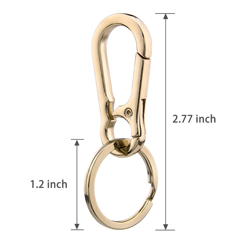 Hapeper Keychain Key Clips Metal Key Ring Key Chain Rings