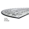 Military Protractor 9 Inch — Degrees & Mils, Meters &
