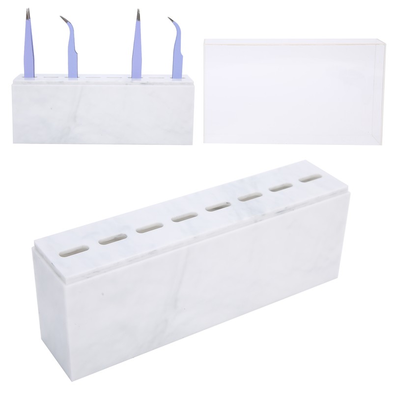 8 Holes Tweezers Holder Tweezer Display Stand Storage Rack with