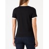 Naf Naf Women's Oflash T-Shirt, Black/ecru