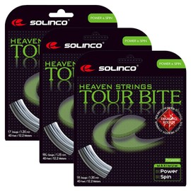 Solinco Tour Bite Diamond Rough (17-1.20mm) Tennis Strinig (Silver)