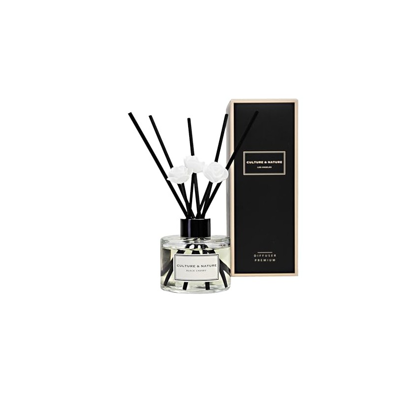 CULTURE & NATURE Reed Diffuser Set 4oz (120ml) Black Cherry