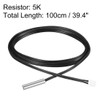 sourcing map 5K NTC Thermistor Probe 39.4 Inch Stainless Steel
