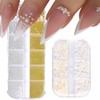 GZMAYUEN Nail Art Beads Micro Caviar for Nails, 0.3-3 mm