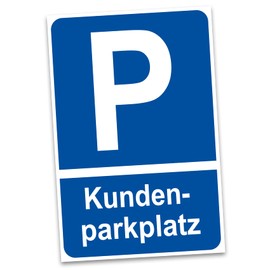Notice Sign 20 x 30 cm Aluminium Composite Panel for Fence Gate Door Posts Weatherproof Aluminium Sign No Holes Parking Sign (01 Customer Parking Space)
