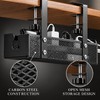 Under Desk Cable Management Tray – No-Drill Clamp-On Carbon Steel