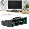Computer Temp Monitor PVC Lens Panel Display 5 Sets Fan