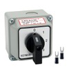 KEYMOO 20A Black Rotary Changeover Switch with Box, 3-Way 1