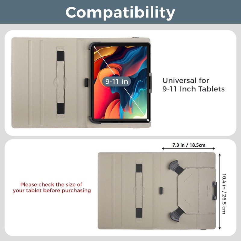 ProCase Universal 10/10.1 Inch Android Tablet Case, Cover for 9"-11"