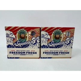 DR. Squatch 2 Dr. Squatch Limited Edition Freedom Fresh Bar Soap 5oz All Natural Zero Grit