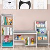 HYCFYJR Kids Reading Nook with Storage, Nursery Book Shelves and