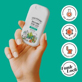 Poo-Pourri Before-You-Go Pocket Toilet Spray, Travel Essentials, Beach Bum, 1 Fl Oz, Up to 50 Uses, On-The-Go Bathroom Odor Deodorizer with Essential Oils, TSA Approved Size, Coconut Orchid Scent