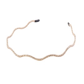 Herbeluemily Hair Accessory, Gold Headband with Thin Wave, Simple, Wavy Shape, Elegant, Stylish