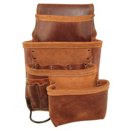 Graintex AS2530 Ambassador Series 10 Pocket Right-Handed Framers Tool Pouch Top Grain Leather for Framers, Constructors, Electricians, Plumbers, Handyman