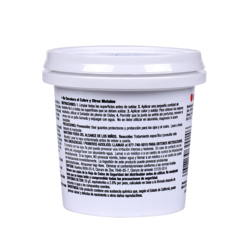 Oatey 30014 Paste Flux, Paste, Petroleum, 8 oz.