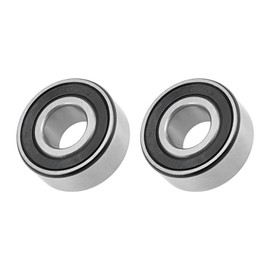 METALLIXITY Deep Groove Ball Bearings (62203-2RS, 17mm x 40mm x 16mm) 2Pcs, Chromium Steel Double Sealed Industrial Bearings - for Industrial Micro Motor