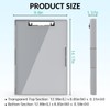 Sooez Clipboard with Storage, Cleaview Clip Boards 8.5x11 with 2