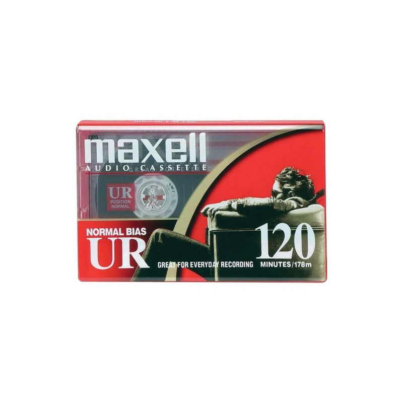 MAXELL UR120 Blank Audio Cassette Tape (2 Pack)