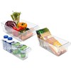 Rotho loft 3-piece fridge organiser, transparent, plastic, 45 x 35
